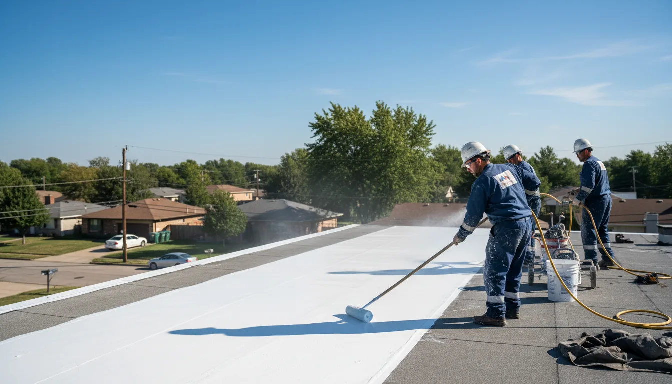 Commercial roof coating in Wilson, KS near me